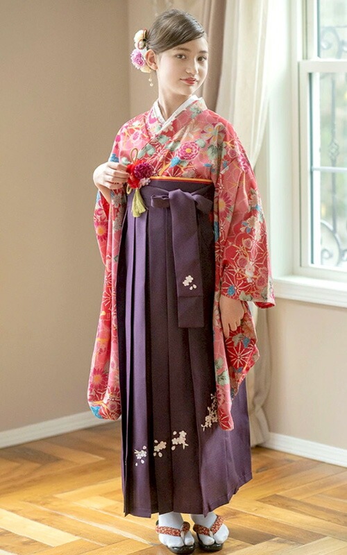 【匿名配送】袴卒業式160cm 瑠璃着物×本紫袴 キャサリンコテージ 袴カタログ