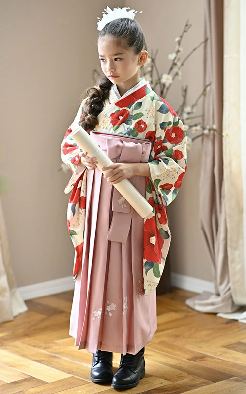 キャサリンコテージ 袴 140、150 卒業式 着付カンタン紋付き羽織袴