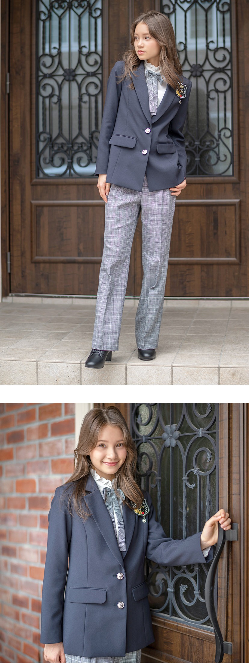 送料無料【超目玉セール】卒業式 女の子 ガールズロングパンツスーツ