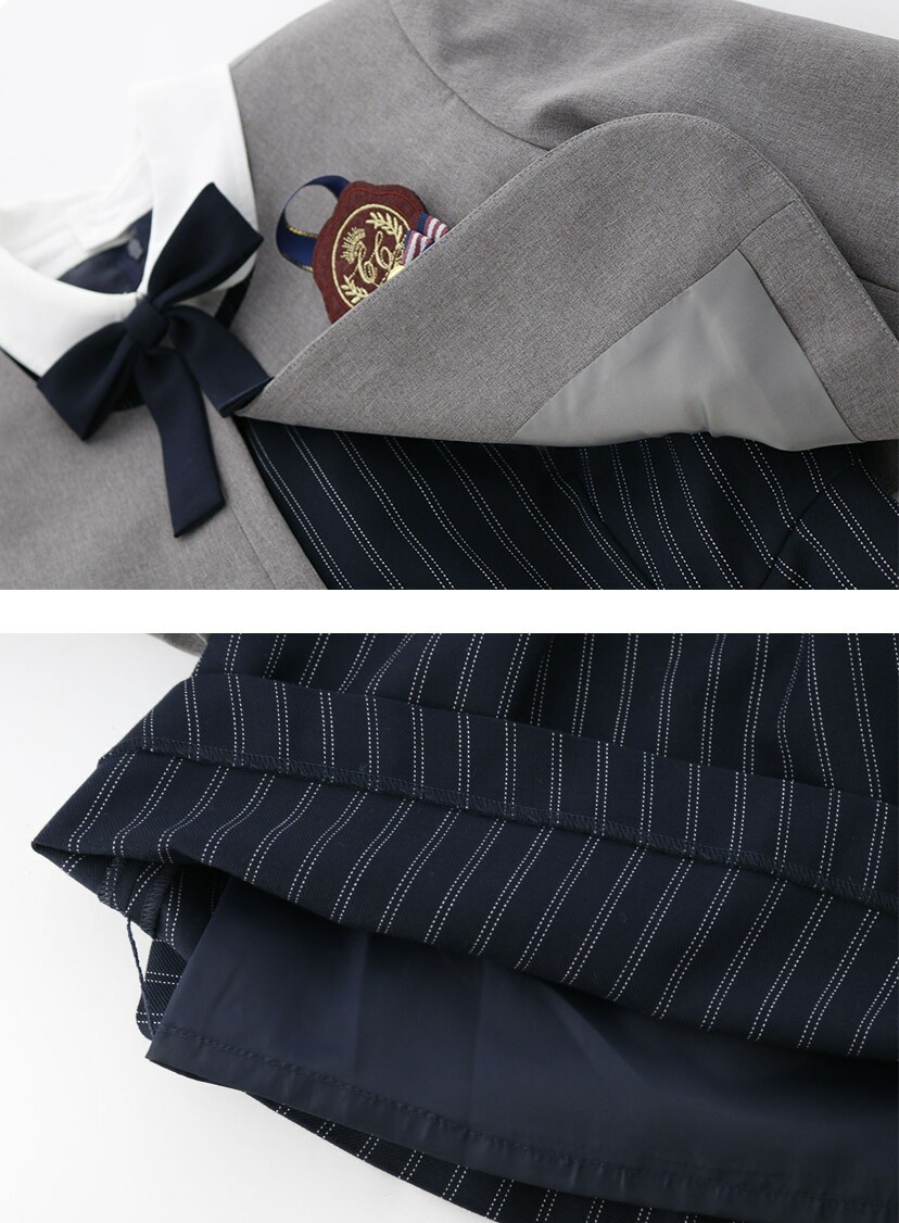 白襟ワンピースボレロスーツセット,ディテール画像3