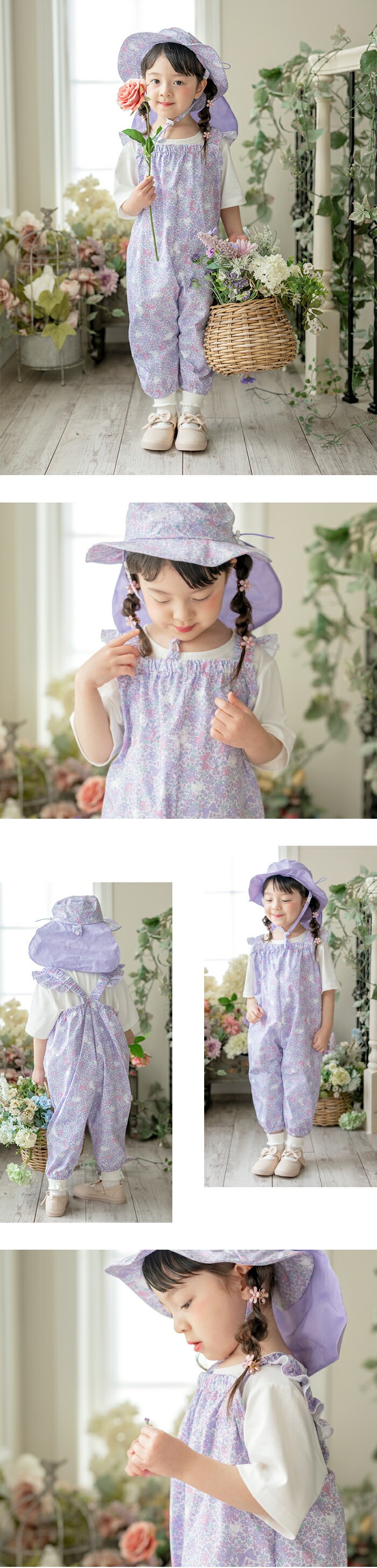 撥水お砂場プレイウェア ベビー キッズ お砂場着 モデル写真1