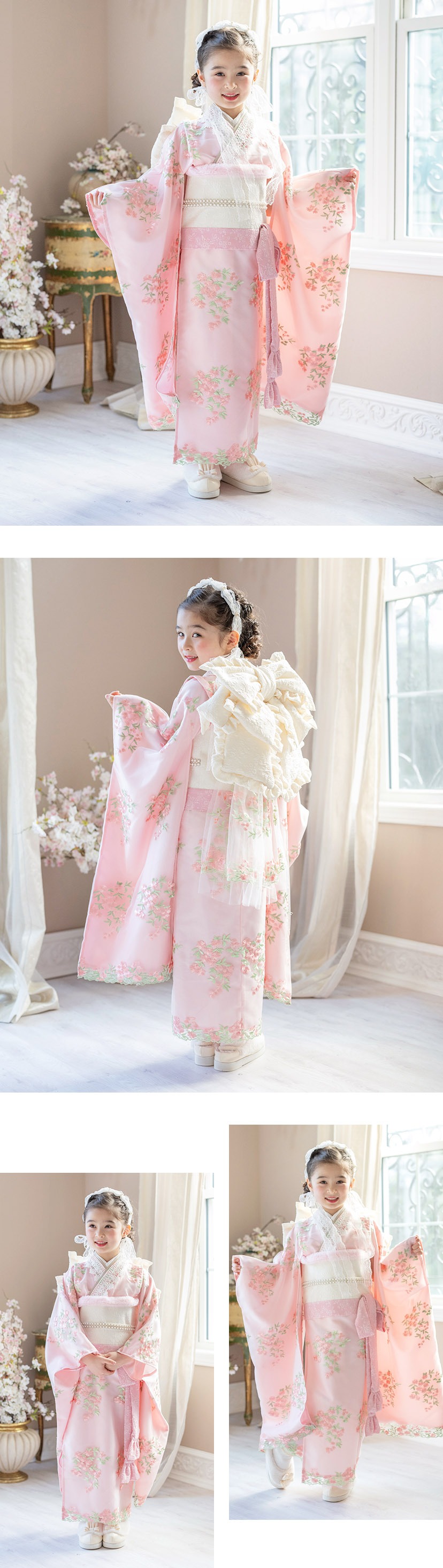 送料無料【新春セール超目玉】オールインワン着物《桜霞》 着物