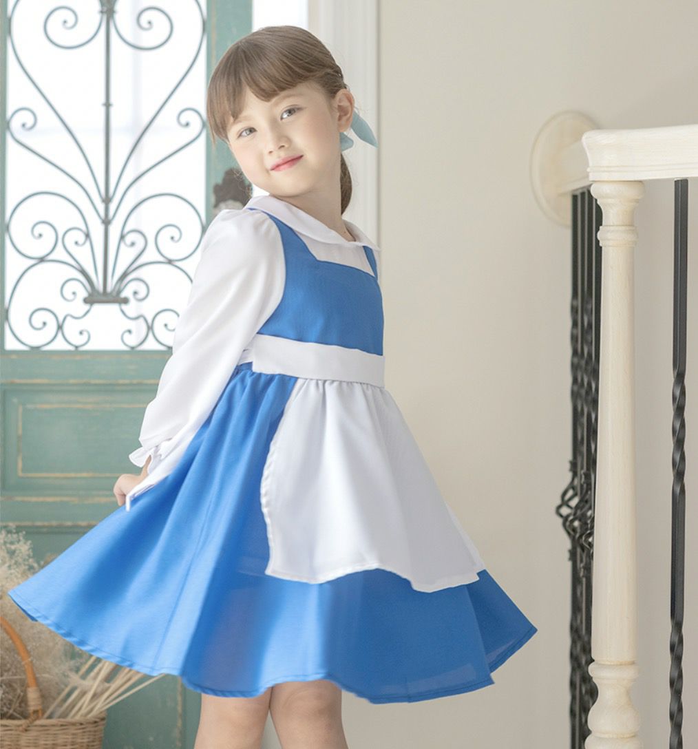【SALE】街ベル風エプロンワンピースハロウィンキッズプリンセスコスプレコスチュームキャサリンコテージTAK