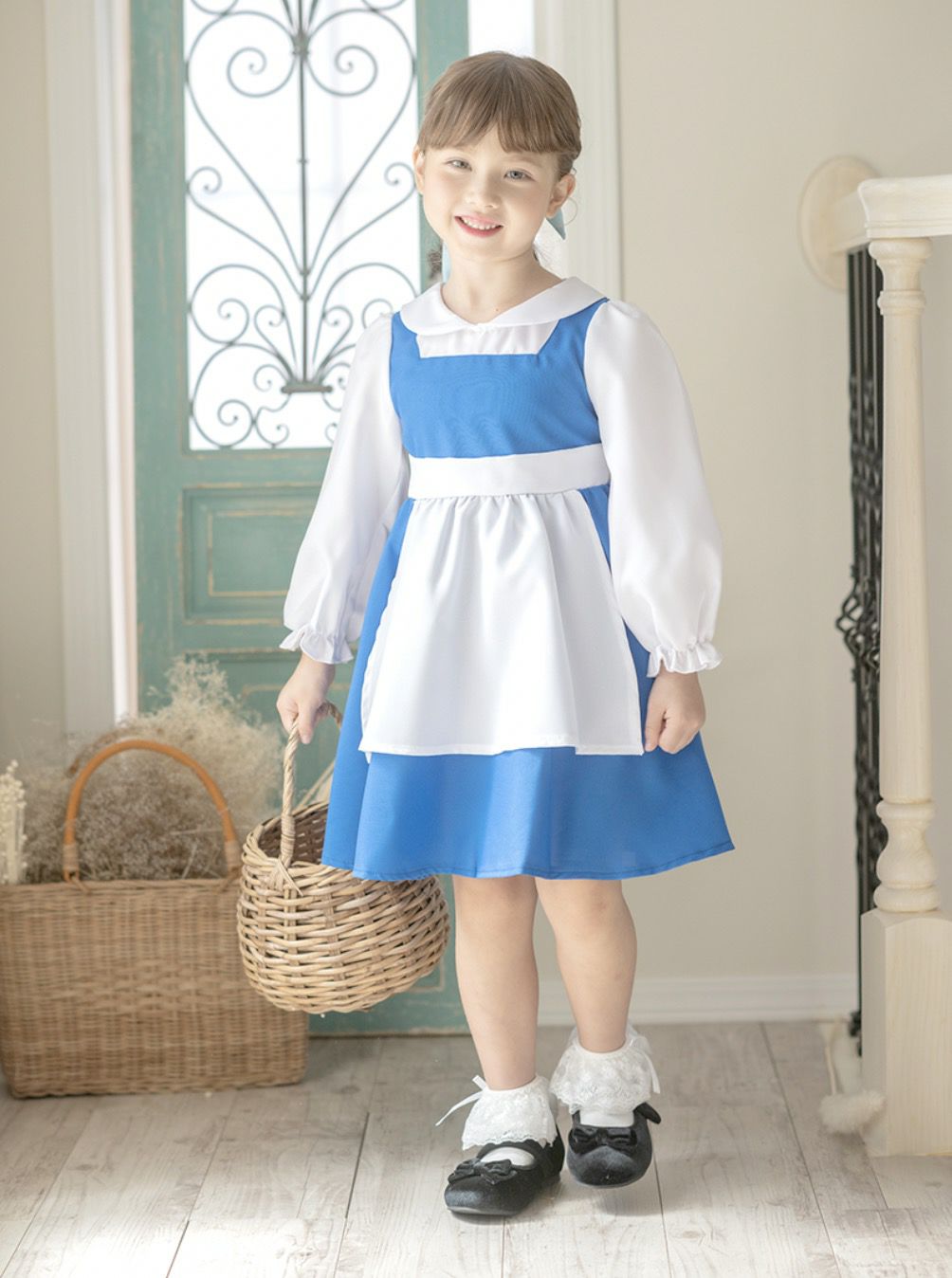 【SALE】街ベル風エプロンワンピースハロウィンキッズプリンセスコスプレコスチュームキャサリンコテージTAK