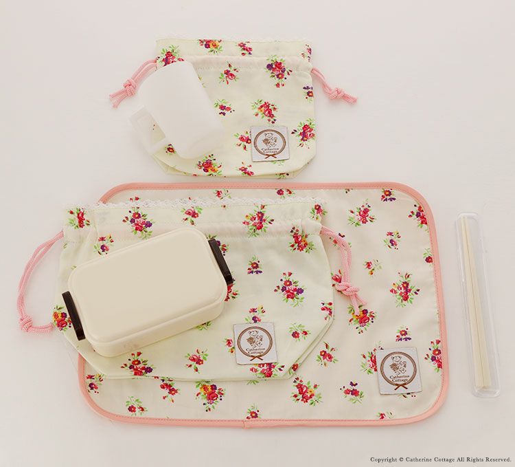 展示品】お弁当袋 ランチョンマット 2点 セット 入園入学準備 （送料 