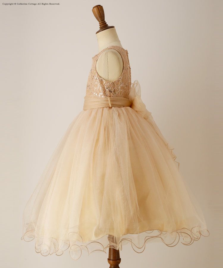 子供ドレススパンコールレースチュールドレス[100110120130cmピンク緑青白イエローブルーグリーン黄子供服女の子キッズ子どもフォーマル発表会ピアノ結婚式コンクールパーティー通販楽天]キャサリンコテージ