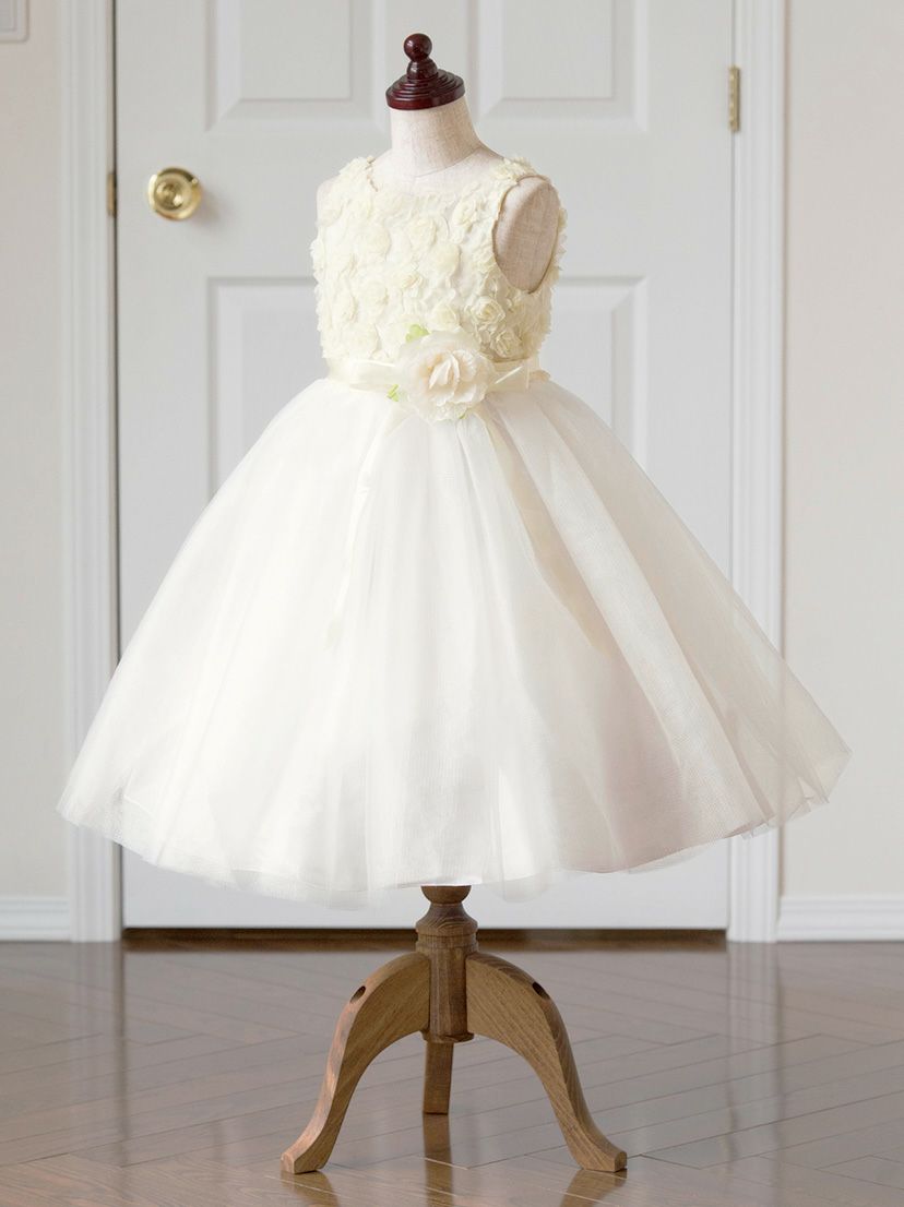 女の子ドレスキッズジュニアドレス子供ドレスバラいっぱいラメチュールドレスフラワーガール100110120130140150cm白紺グリーンブルーライラックピンクコーラルミントホワイトネイビーロング結婚式ピアノ発表会