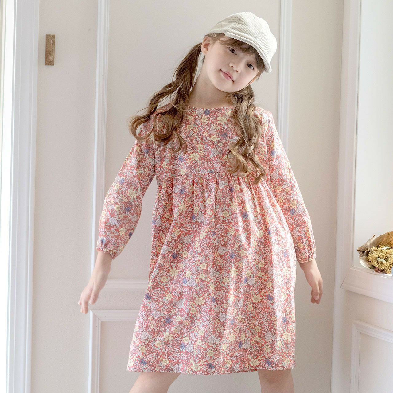 ◎90s KATHARINE HAMNETT 半袖 ロングワンピース Sベージュ（【NIHUO 