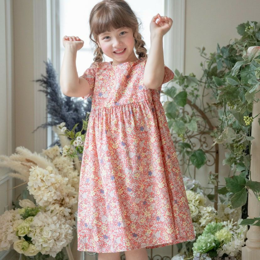 送料無料【超目玉セール】キッズ ヴィンテージフラワープリント  