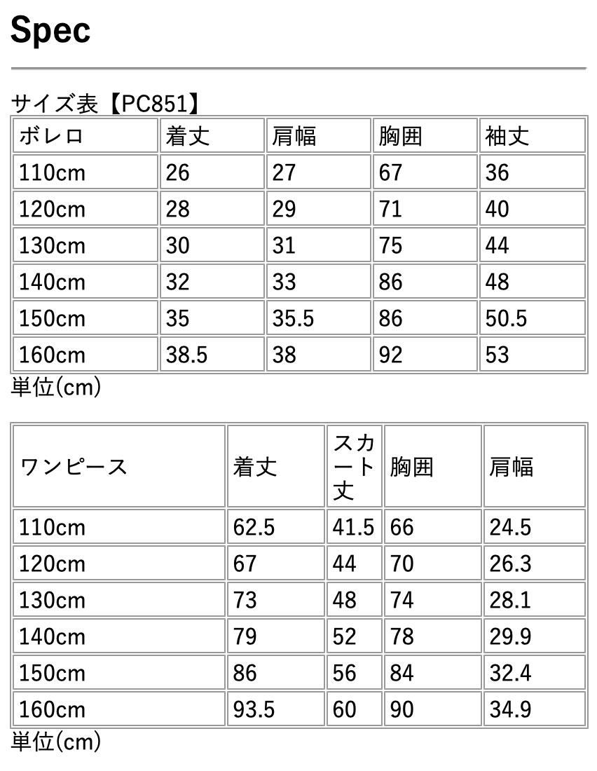 PC851サイズ表