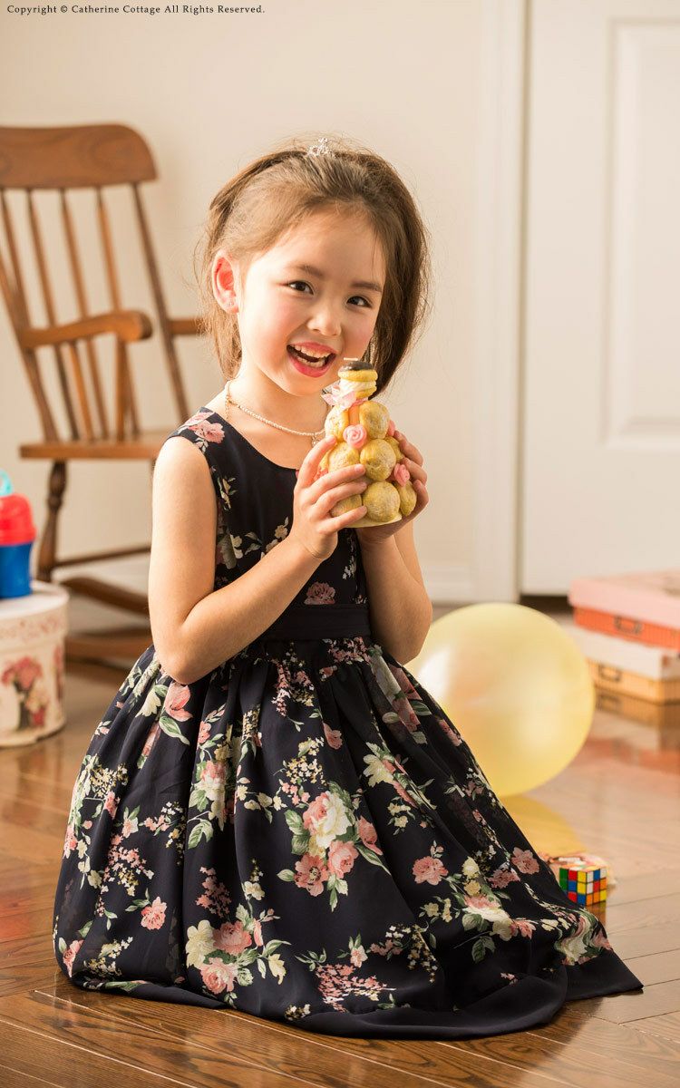 花柄ワンピースフラワーブーケワンピース