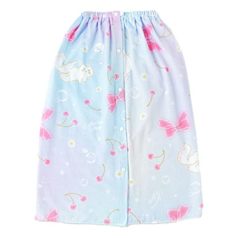 女の子ラップタオルロマンティック柄プールタオル[子供用大人用着替えタオルポンチョ子供用ピンク80cm×120cm綿100%水着用水泳ビーチタオルキッズジュニアレディースロングサイズ大判タオル巻きタオルお着替え]キャサリンコテージ