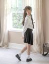 卒業式スーツ5点セット女の子小学生子供スーツ[スカートブラウス、ネクタイ、スーツセット子供服]フォーマルキッズジュニアティーンズ140150160結婚式発表会スーツ女の子フォーマルキャサリンコテージ送料無料