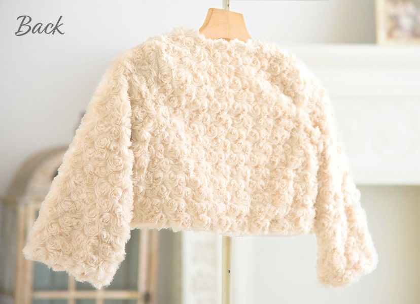 ボレロカーディガンファー子供服アウタードレス