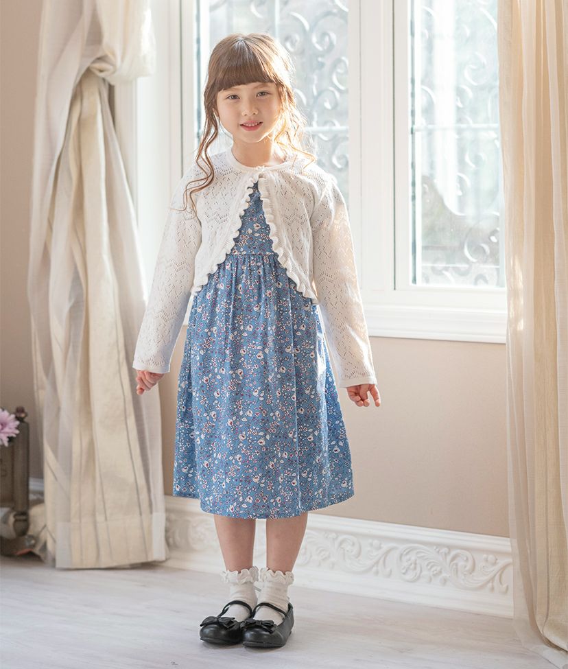 【クーポンで1782円】ボレロ綿100%【タイムセール】透かし柄コットンニットボレロカーディガン入学式TAKボレロ女の子子供服フォーマルカジュアルキッズキャサリンコテージ小学生