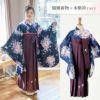 袴セット卒業式卒園式着付け簡単刺繍入り袴和装セットジュニア女の子[着物上衣/袴/袴下帯/帯枕]赤白黒緑卒服小学生子供[110120130140150160cm]キッズ和服小学校通販購入