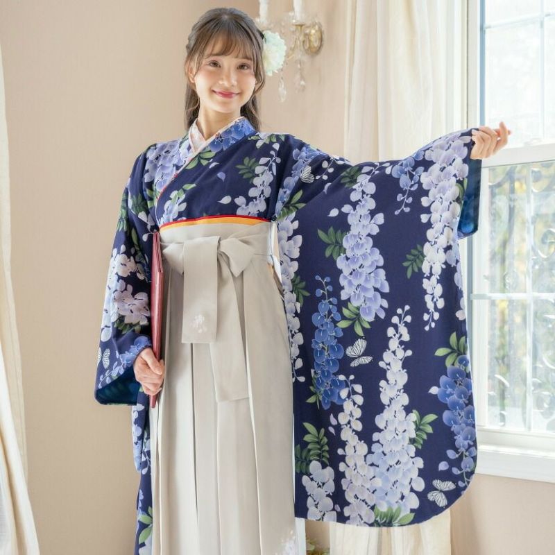 袴　着物　七五三　卒園式　120センチ着付け簡単袴セット 楽天市場】女の子 着物袴セット 卒園式袴 赤 黄色 黒 ピンク