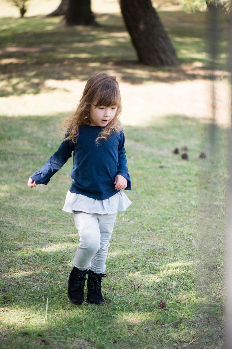 GAP 心強く KIDSリブ編みフリル裾レギンス 2色セット 130サイズ