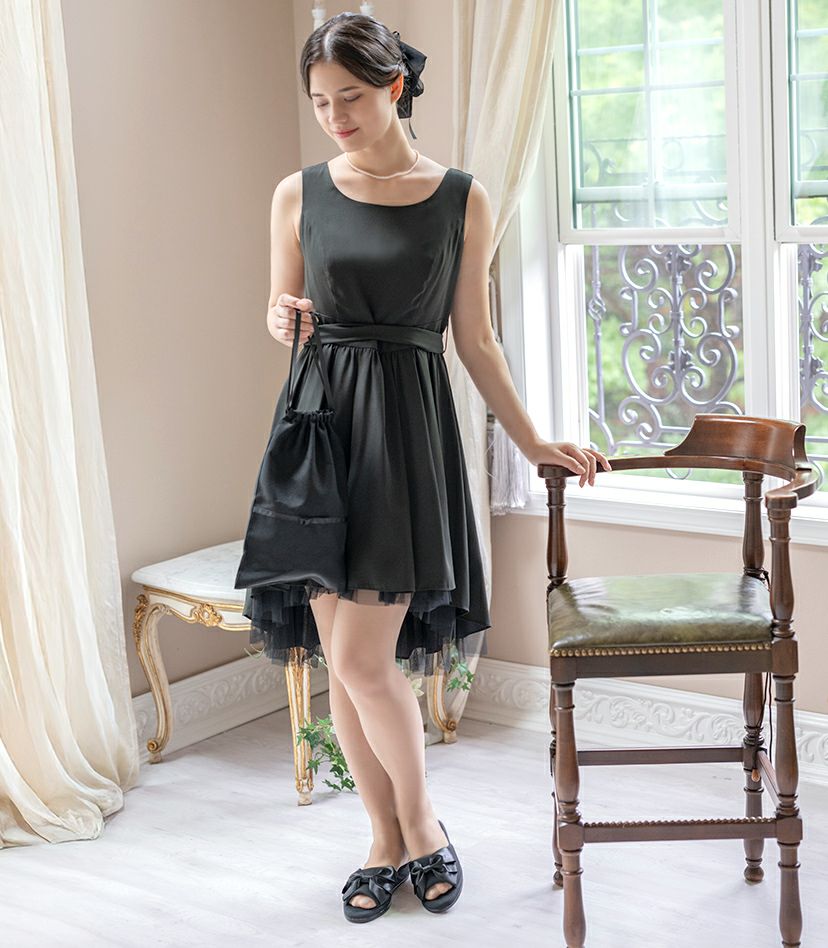 スリッパフォーマルヒールポーチ付きお受験スリッパ黒フォーマル学校葬儀面接ポーチ付き室内履きヒール付き入学式卒業式冠婚葬祭法事オフィスフリーサイズ大人携帯スリッパブラックフォーマルセレモニー[TS]10