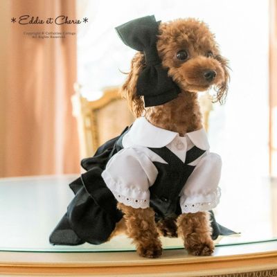 送料無料【超目玉セール】 犬 ドレス 結婚式 バラモチーフチュール