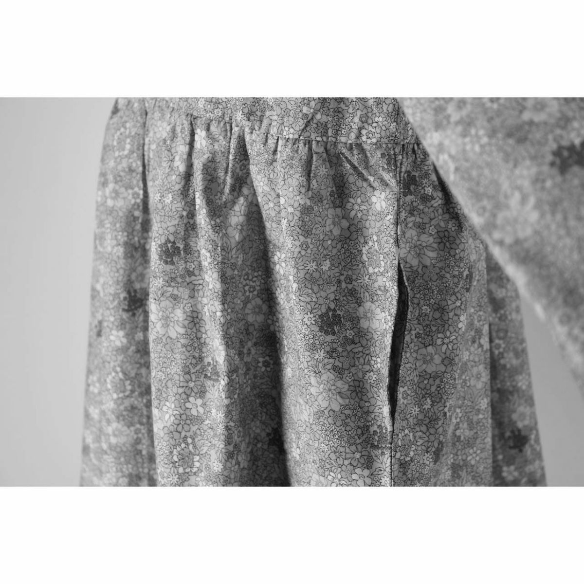 キッズ長袖花柄ワンピース[110120130140150cmピンクブルーグレー]女の子服カジュアル子供服YUP12