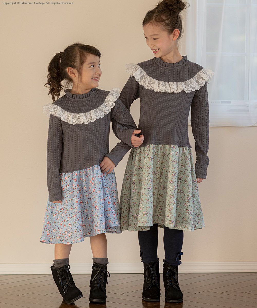 キッズ裏起毛レギンスメロウフリル裏シャギー冬レギンスリボン[100110120130140cm白ピンク紫グレーブルーネイビーブラック黒]女の子カジュアル暖かいおしゃれ子供服