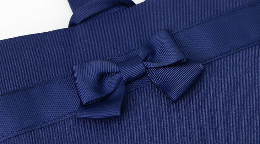 女の子グログランリボンシューズバッグ上履き袋ネイビー紺幼稚園小学校通園通学グッズ入園入学お受験上品おしゃれ上履き入れシューズケースYUP4