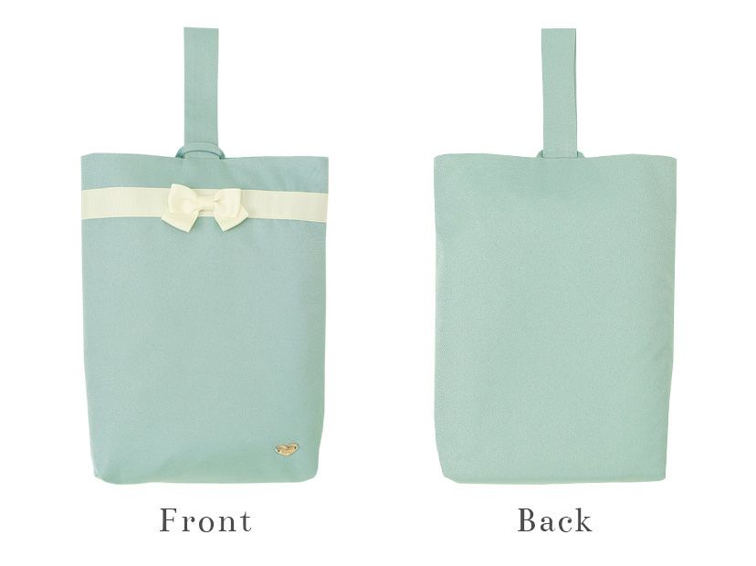 【送料無料】女の子上履き袋ネイビー紺幼稚園小学校通園通学グッズ入園入学お受験上履き入れシューズケーススクールレッスンバッグ巾着《メール便優先商品》YUP12