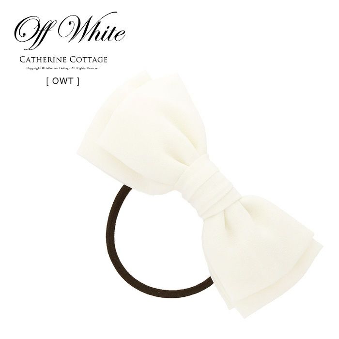 カラバリ豊富！シフォンリボンヘアゴムアクセサリーヘアアクセサリー