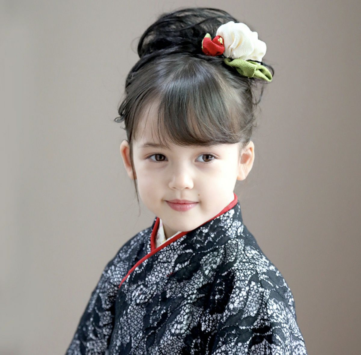 髪飾り椿梅3点セットレトロモダンちりめん花成人式卒業式卒園式七五三結
