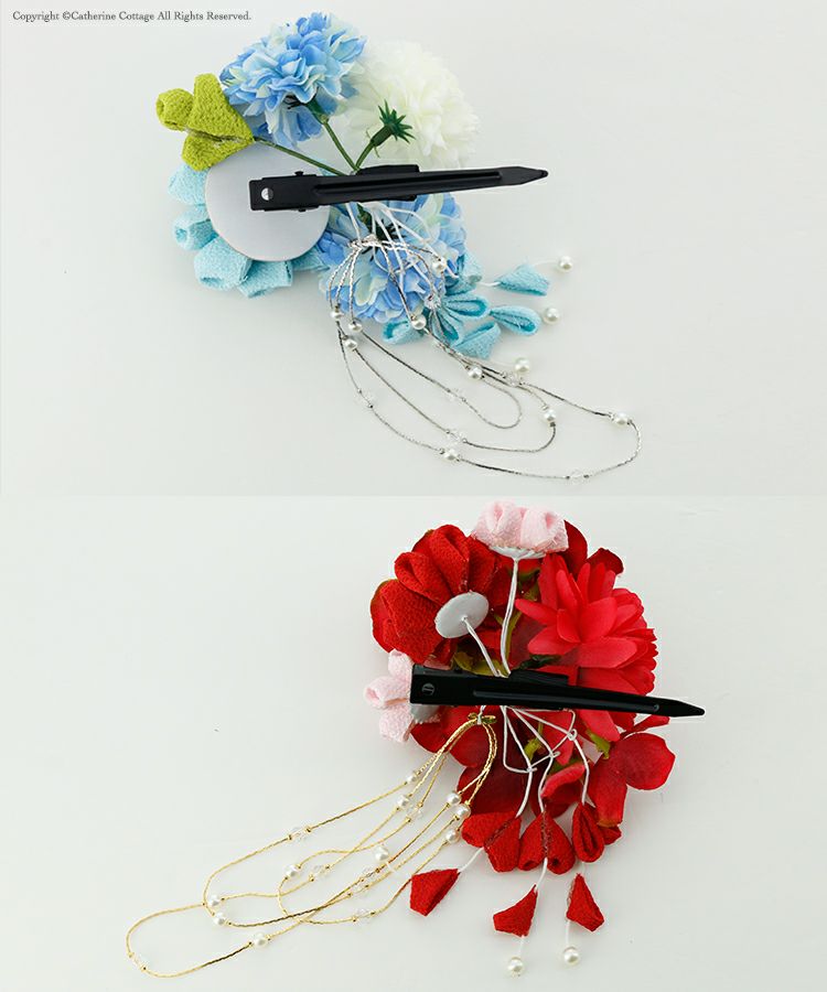 和装お花の髪飾り2点セット髪飾り造花卒業式袴結婚式成人式子供大人着物振り袖ヘアアクセ