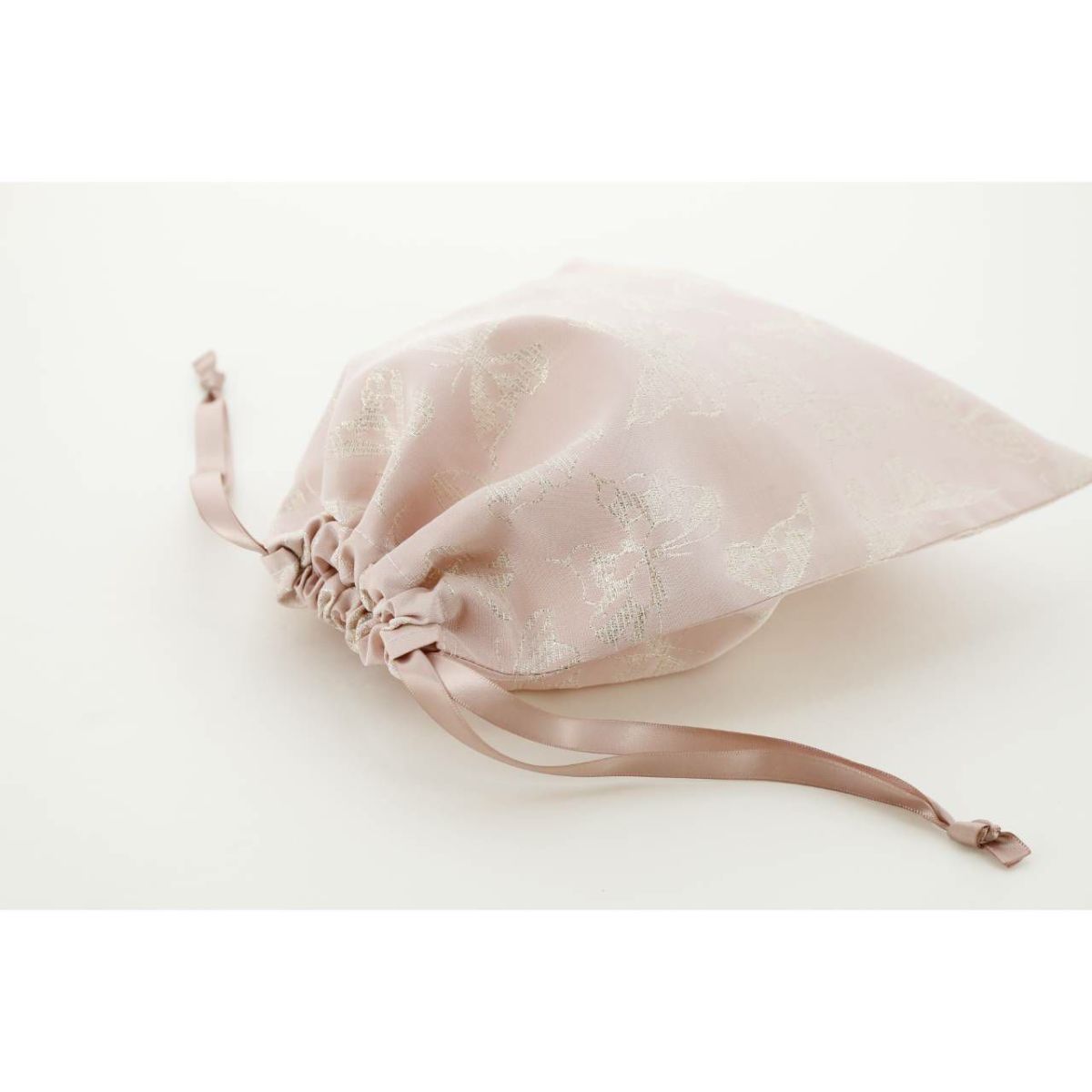 ラメの蝶舞うおしゃれ巾着袋3枚セット体操服入れスクールレッスンバッグ巾着通園通学グッズ