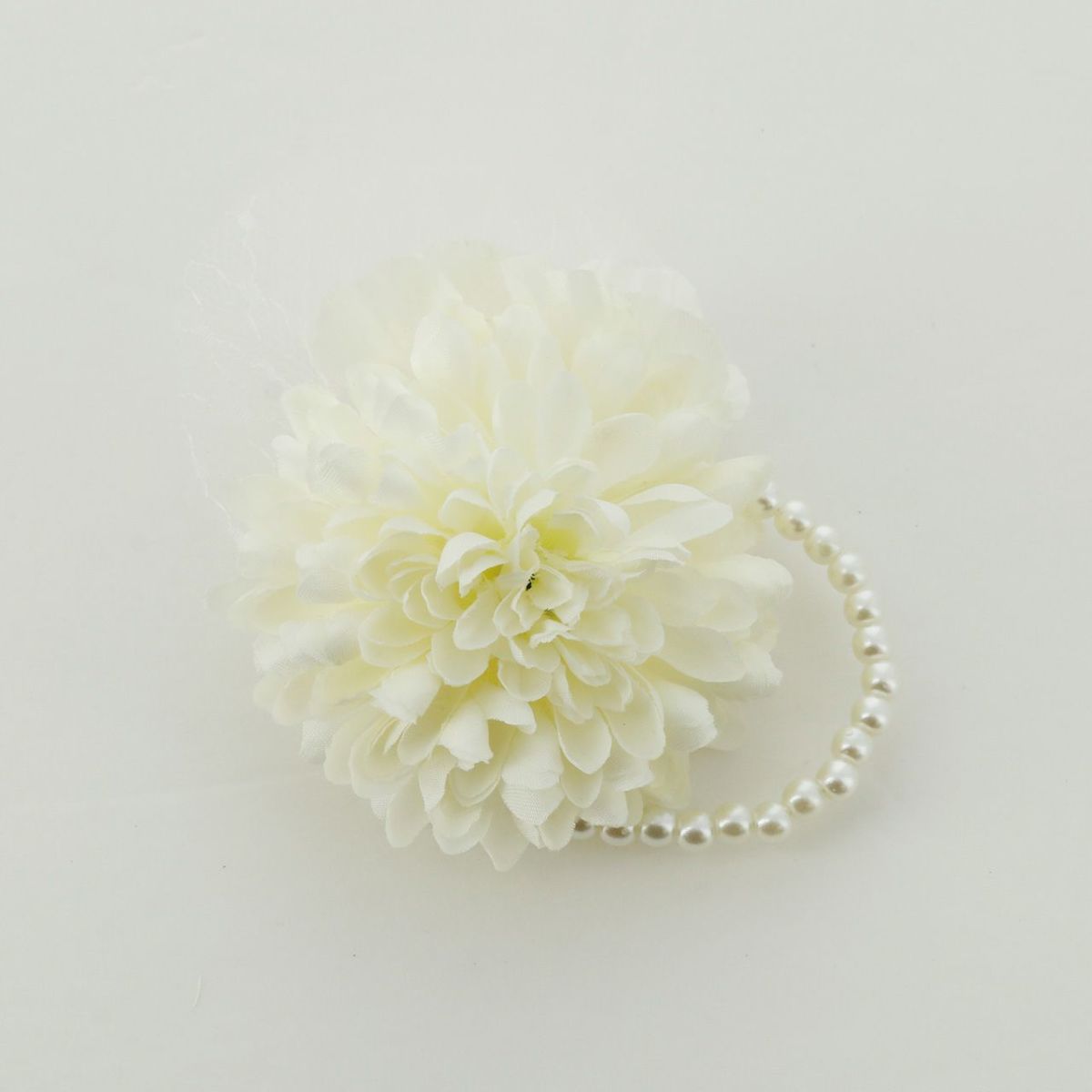 卒業式母フラワー白コサージュ通販