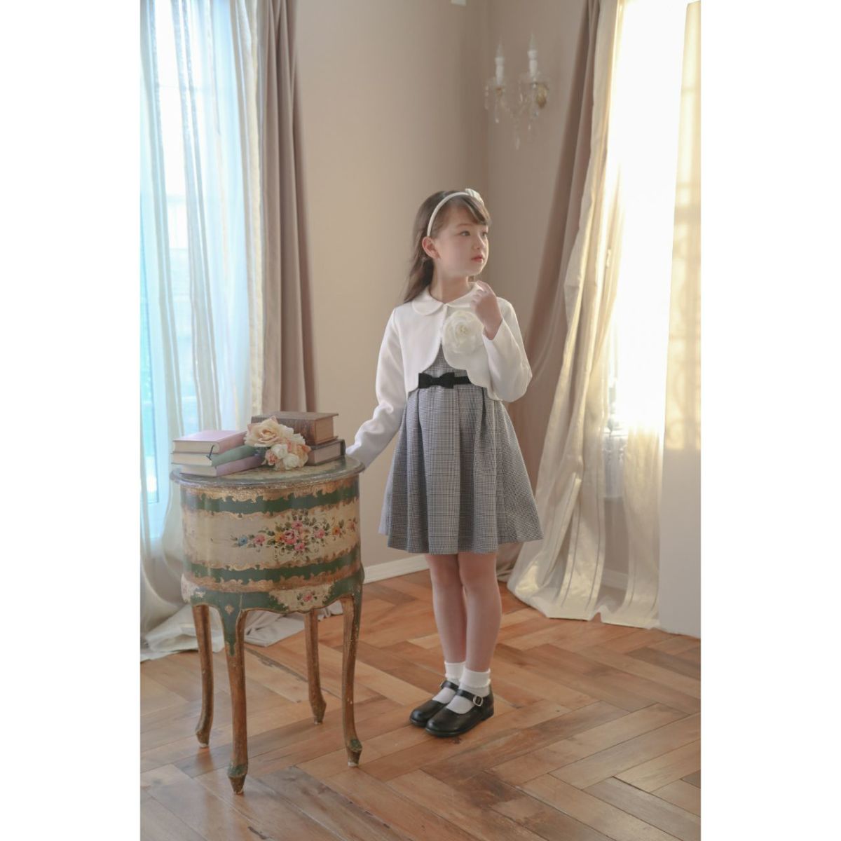 ホワイトフラワーコサージュフォーマルアクセサリーコサージュ