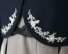 入学式スカラップレース襟オリジナル刺繍のボレロセットアップ白襟ボレロ＋プリーツジャンパースカートフォーマル女子スーツ