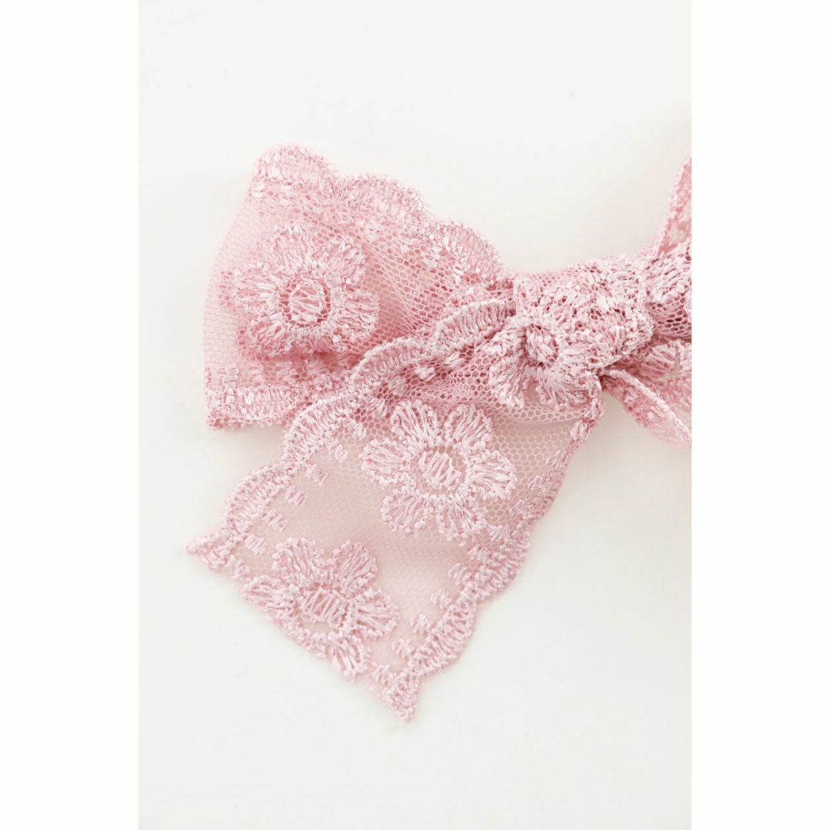 レースリボンヘアクリップ2個セットアクセサリーヘアアクセサリーキッズ