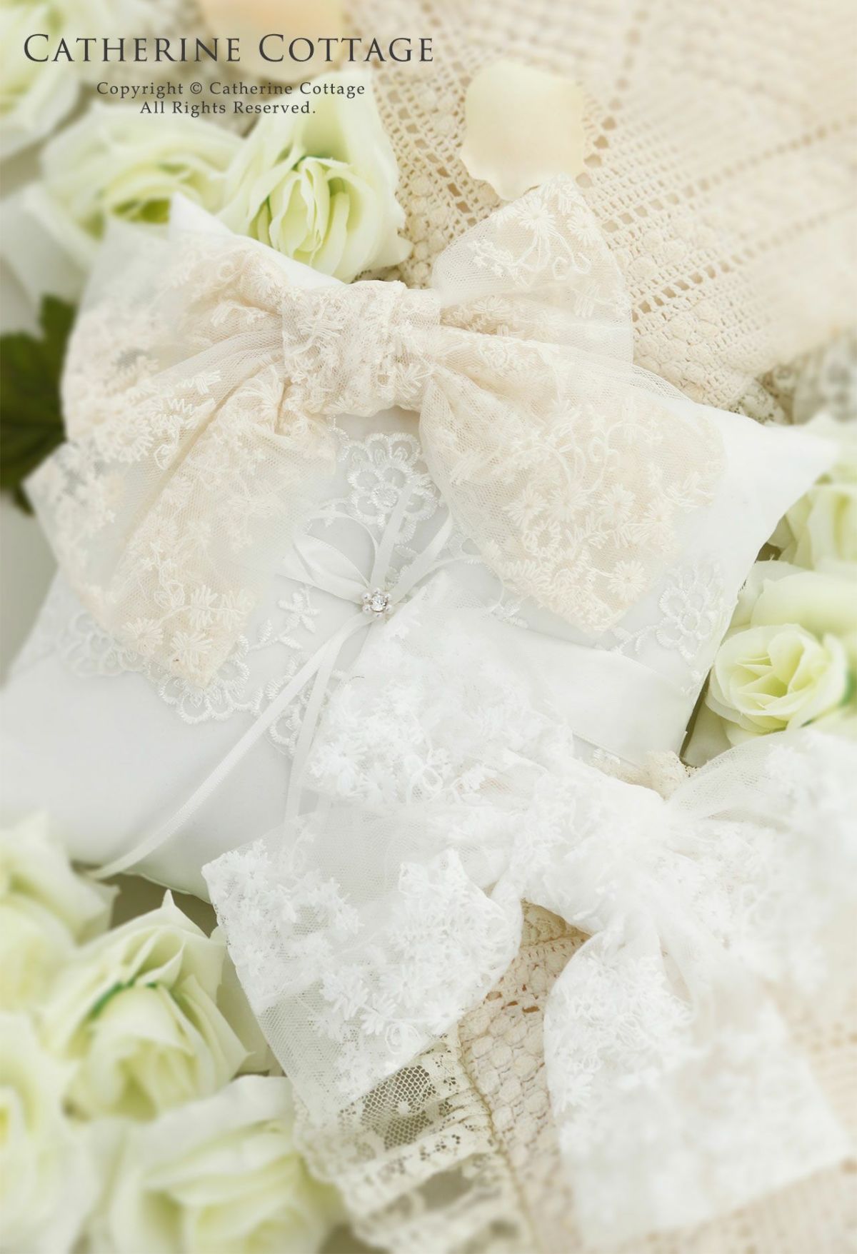 ビッグレースリボンヘアクリップ白アクセサリーヘアアクセサリーYUP6