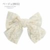ビッグレースリボンヘアクリップ白アクセサリーヘアアクセサリーYUP6