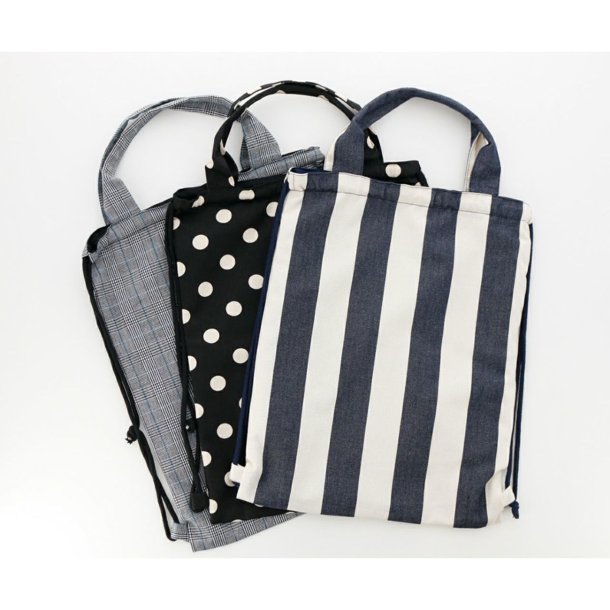 ナップサック持ち手付きリュックスクールレッスンバッグ・巾着