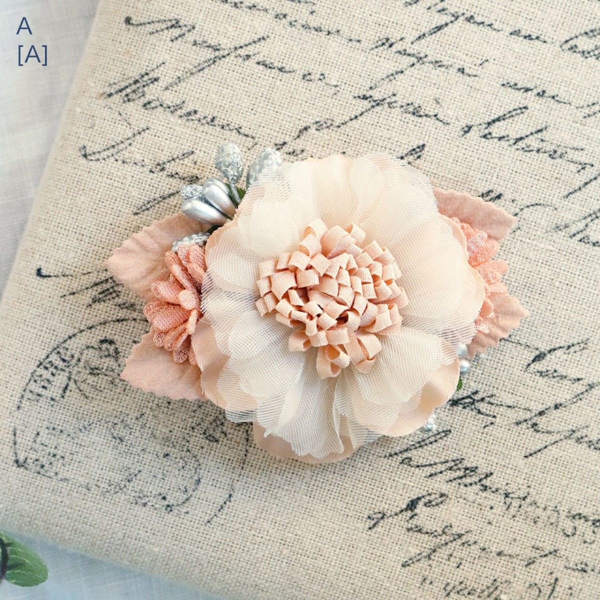 フラワークリップベビー・キッズ髪飾りヘアクリップヘアアクセサリー