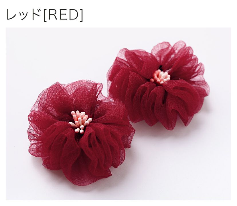 フラワークリップベビー・キッズ髪飾りヘアクリップヘアアクセサリー