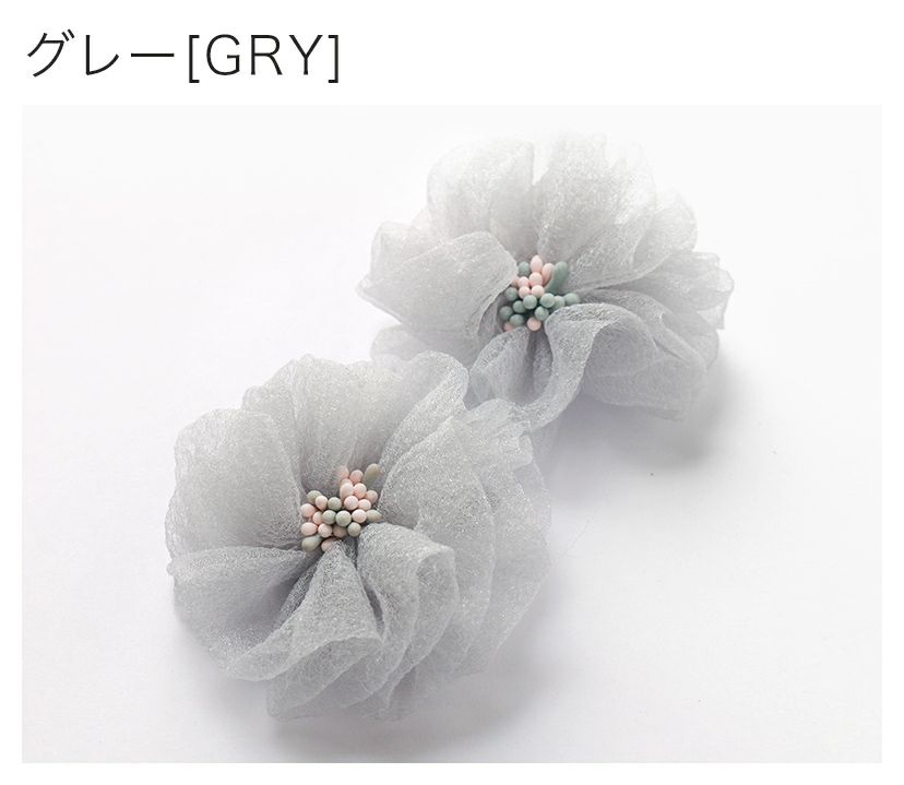 フラワークリップベビー・キッズ髪飾りヘアクリップヘアアクセサリー