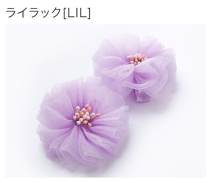 フラワークリップベビー・キッズ髪飾りヘアクリップヘアアクセサリー