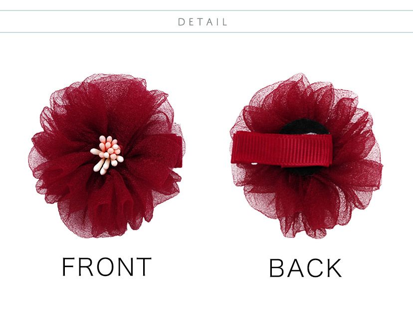 フラワークリップベビー・キッズ髪飾りヘアクリップヘアアクセサリー