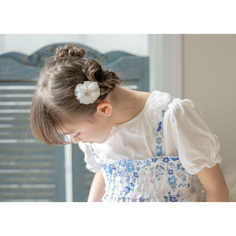 フラワークリップベビー・キッズ髪飾りヘアクリップヘアアクセサリー