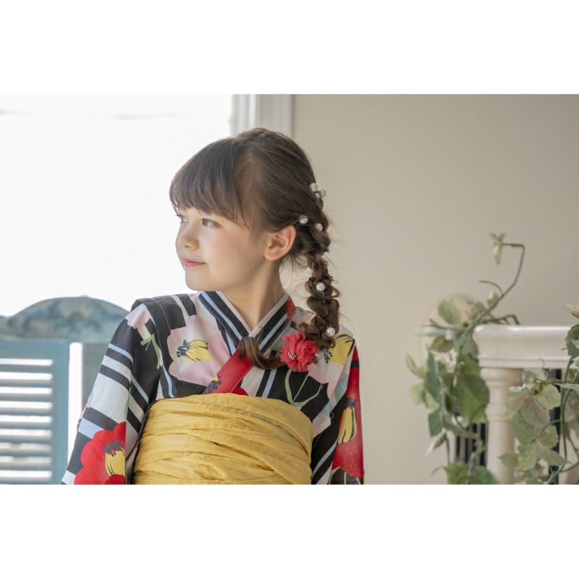 フラワークリップベビー・キッズ髪飾りヘアクリップヘアアクセサリー