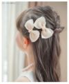 オーガンジーミニリボンヘアクリップ2個セットベビー・キッズ女の子髪飾りヘアアクセサリー
