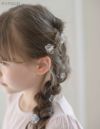 フラワーミニクリップ5個セット髪飾りヘアクリップ髪留めヘアアクセサリー