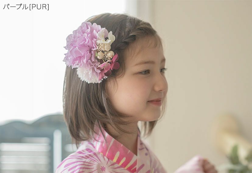 和風髪飾り蝶とお花のヘアクリップアクセサリーヘアアクセサリー和装アクセサリー