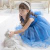 子供ドレスコスパ重視派のスパンコールレースチュールドレスキッズドレス